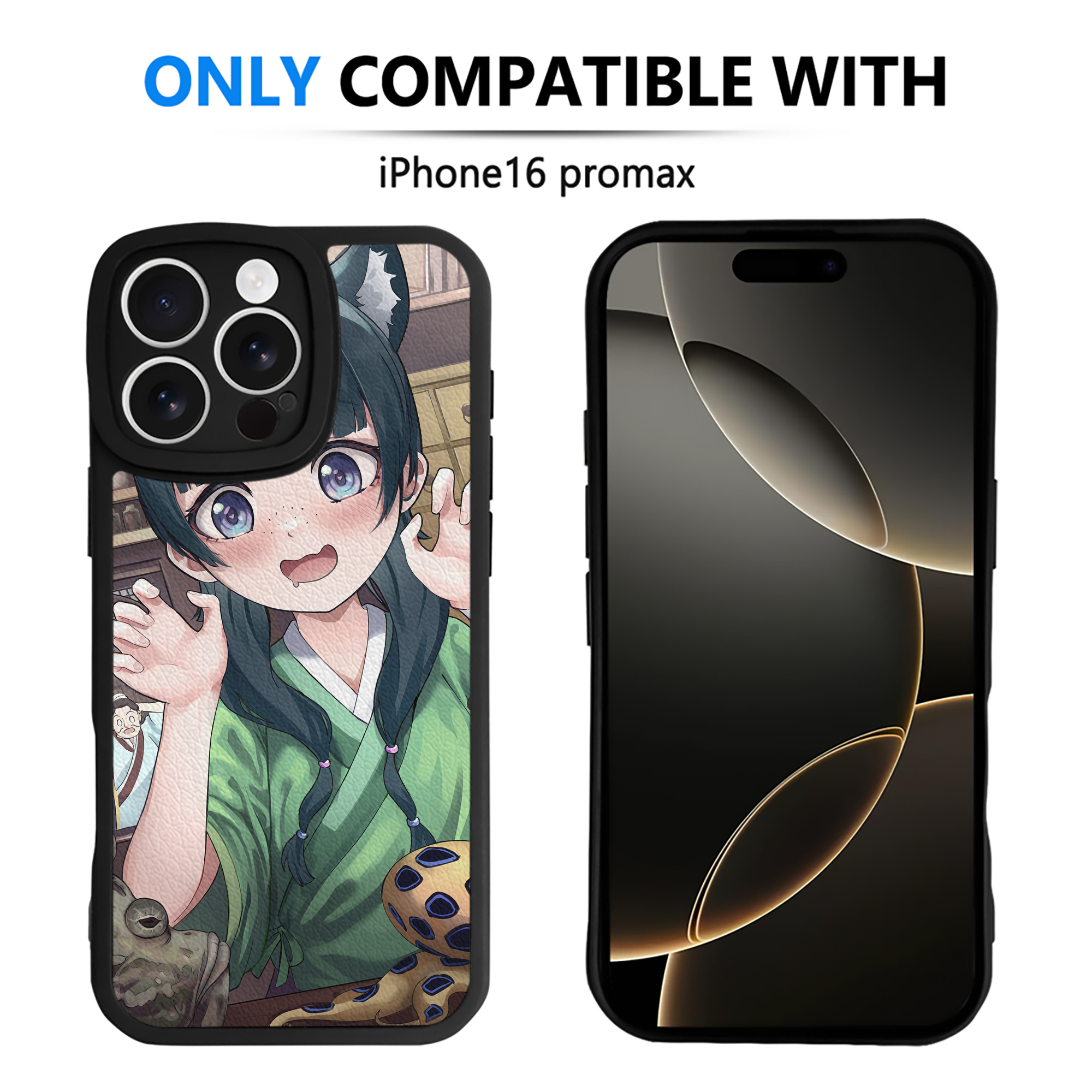 （画像用） 薬屋のひとりごと The Apothecary Diaries 【iPhone 16シリーズ対応】シリコンスマホケース（レザー調） 材質：シリコン